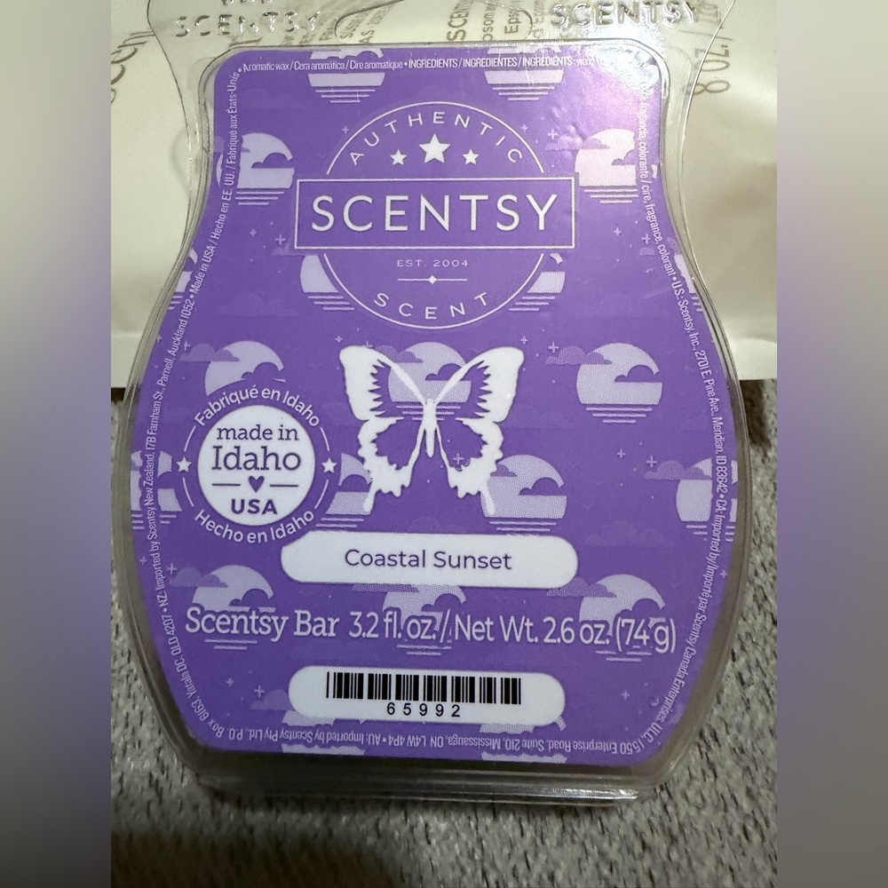 Scentsy Purple Coastal Sunset Wax Bar